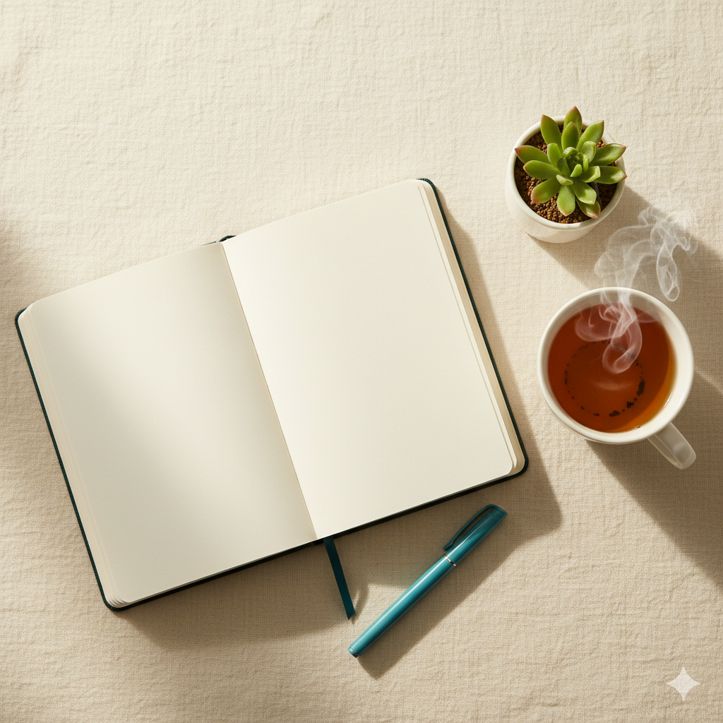 Person reflecting on mental health and physical wellness